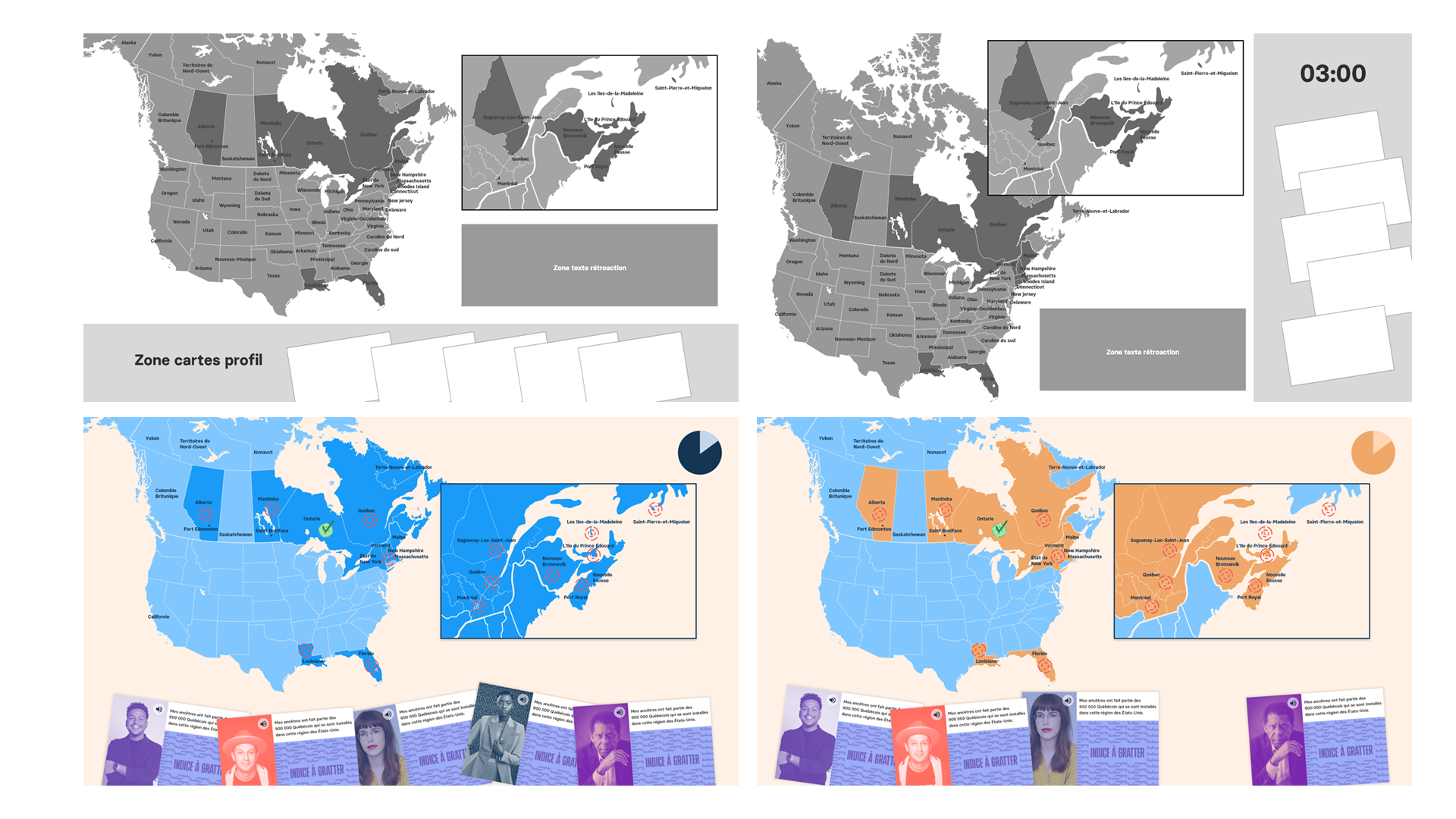 Les anciennes versions de l'interface de Accents d'Amérique