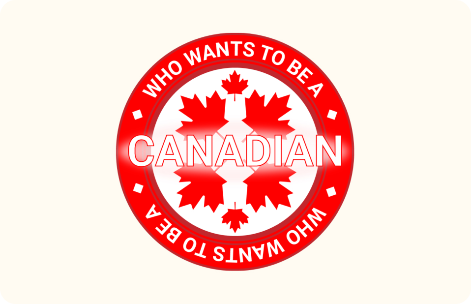 Logo Who wants to be a canadian